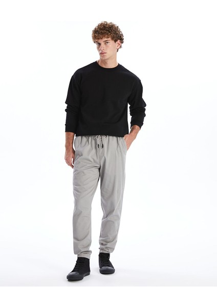 Yeni Sezon Standart Kalip Gabardin Erkek Jogger Pantolon - S52850Z8