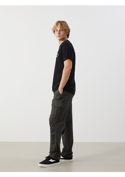 Yeni Sezon Rahat Kalip Gabardin Erkek Kargo Pantolon - S52938Z8