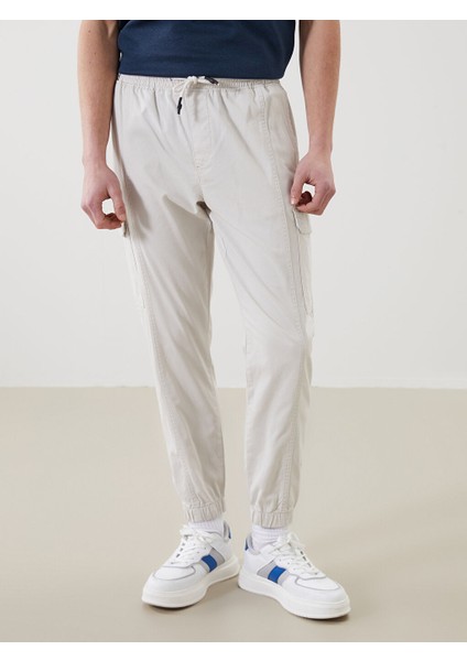 Yeni Sezon Standart Kalip Gabardin Erkek Jogger Pantolon - S53178Z8