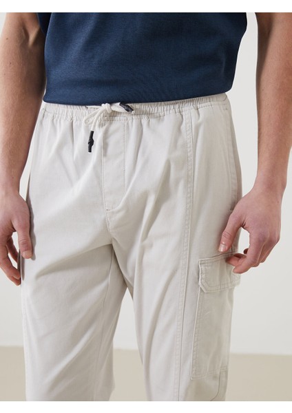 Yeni Sezon Standart Kalip Gabardin Erkek Jogger Pantolon - S53178Z8