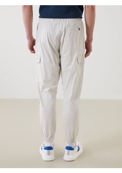 Yeni Sezon Standart Kalip Gabardin Erkek Jogger Pantolon - S53178Z8