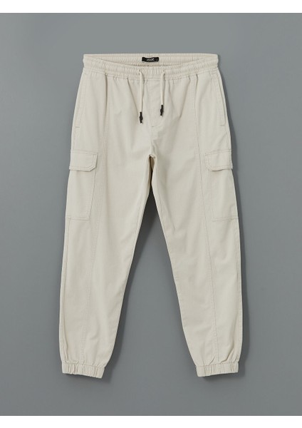 Yeni Sezon Standart Kalip Gabardin Erkek Jogger Pantolon - S53178Z8