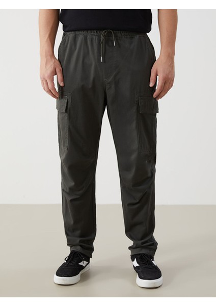 Yeni Sezon Rahat Kalip Gabardin Erkek Kargo Pantolon - S52938Z8 fiyatları