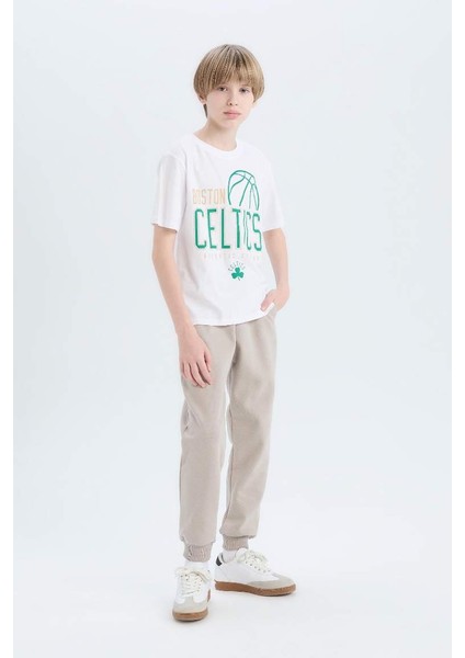 Yeni Sezon Erkek Çocuk Nba Boston Celtics Bisiklet Yaka Kısa Kollu Tişört fırsatları