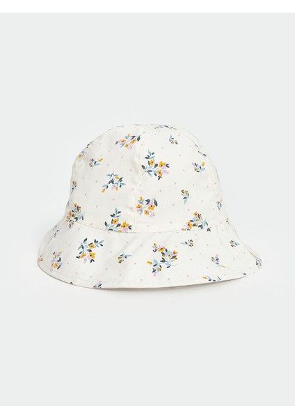 Yeni Sezon Baskili Kiz Bebek Bucket Sapka - S51408Z1