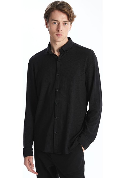 Yeni Sezon Regular Fit Uzun Kollu Erkek Gomlek - S53555Z8