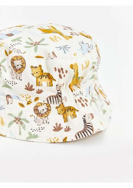 Yeni Sezon Hayvan Baskili Erkek Bebek Bucket Sapka - S51360Z1