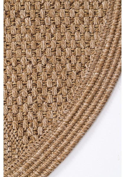 Jüt Tabanlı Hasır Dokuma Örme Bohem Halı Kilim