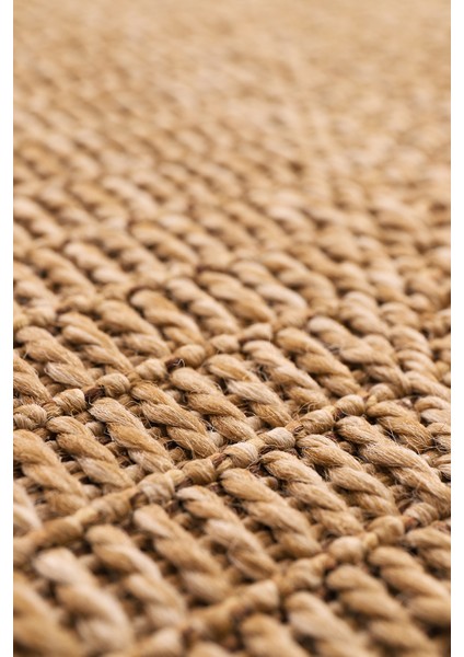 Jüt Tabanlı Hasır Dokuma Örme Bohem Halı Kilim