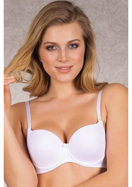 Kadın Balenli Desteksiz Dolgusuz Askıları Çıkabilen Günlük Klasik T-Shirt Sütyeni (3104S) fırsatları