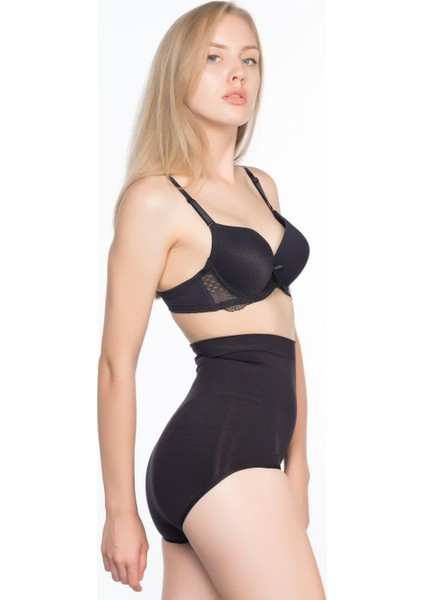 Modlive Siyah Mı Emay 7024 Yüksek Bel Slip Korse