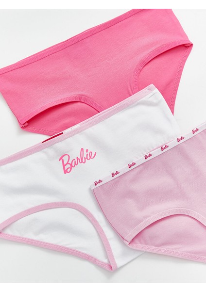Yeni Sezon Barbie Baskili Kiz Cocuk Kulot 3'lu - S5EE78Z4