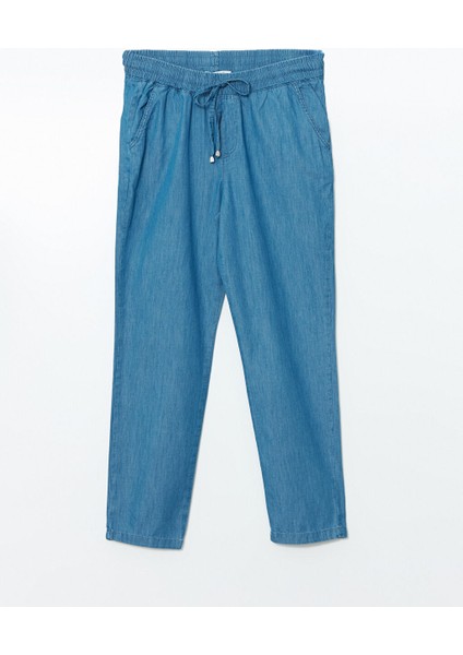 Yeni Sezon Beli Lastikli Carrot Fit Kadin Jean Pantolon - S5I080Z8 indirimleri