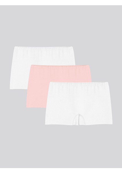 Yeni Sezon Basic Kiz Cocuk Boxer 3'lu - S50051Z4