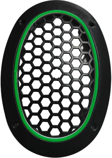 Oval Yeşil Neon Ledli Hoparlör Kapağı