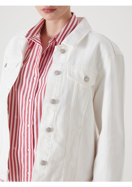 Yeni Sezon Gomlek Yaka Kadin Jean Ceket - S54581Z8 modelleri