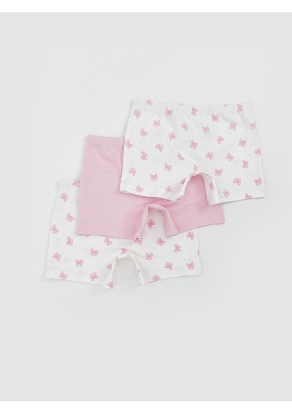 Yeni Sezon Fiyonk Baskili Kiz Cocuk Boxer 3'lu - S5O476Z4