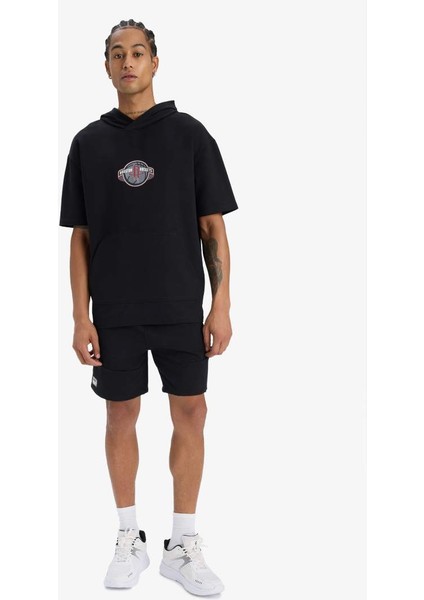 Yeni Sezon Defactofit Nba Houston Rockets Oversize Geniş Kalıp Kapüşonlu Sırt Baskılı Kısa Kollu Tişört fiyatları