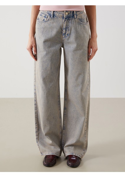 Yeni Sezon Baggy Fit Kadin Jean Pantolon - S5LK73Z8 modelleri