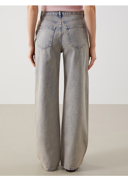 Yeni Sezon Baggy Fit Kadin Jean Pantolon - S5LK73Z8 indirimleri