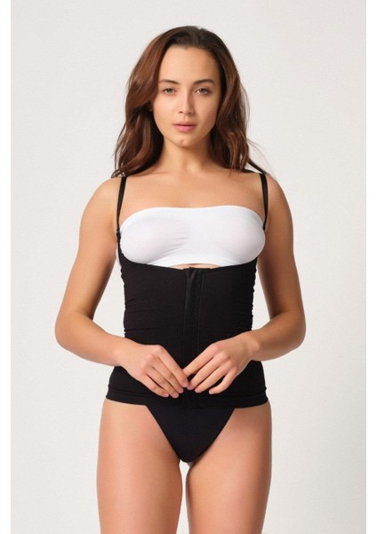 Modlive Siyah Mı Emay 2030 Agraflı Göğsü Açık Atlet Korse fiyatları