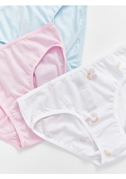 Yeni Sezon Beli Lastikli Kiz Cocuk Kulot 3'lu - S5AU67Z1
