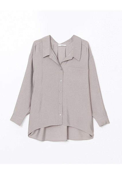 Yeni Sezon Oversize Poplin Kadin Gomlek - S5G411Z8 indirimleri