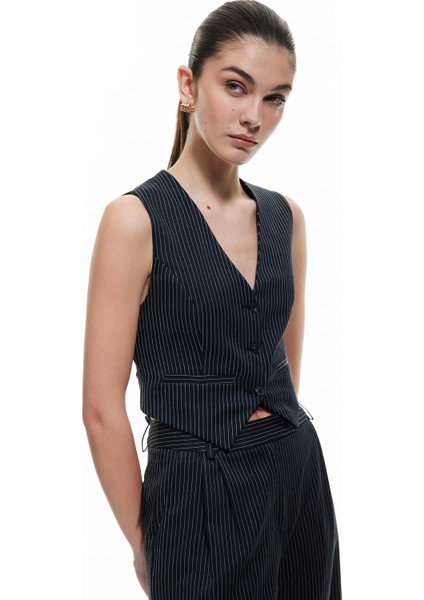 Yeni Sezon Slim Fit V Yaka Kolsuz Düğmeli Takım Yeleği fiyatları
