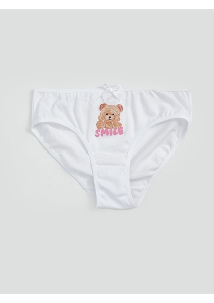 Yeni Sezon Ayi Teddy Baskili Kiz Cocuk Kulot - S5GR06Z4