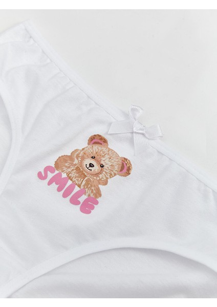 Yeni Sezon Ayi Teddy Baskili Kiz Cocuk Kulot - S5GR06Z4