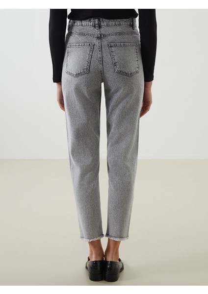Yeni Sezon Mom Fit Kadin Jean Pantolon - S5DM89Z8 fırsatları