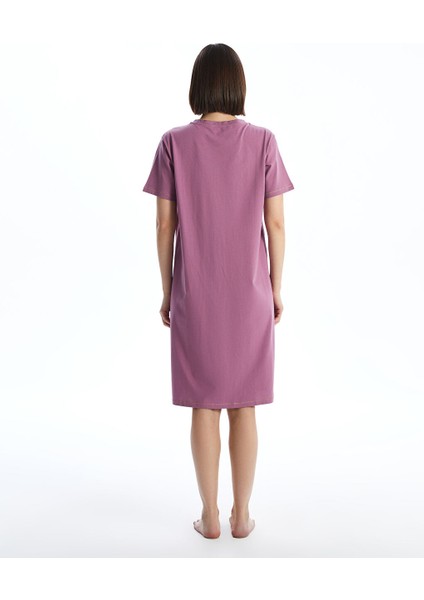 Yeni Sezon Bisiklet Yaka Nakisli Kadin Gecelik - S53343Z8 fırsatları