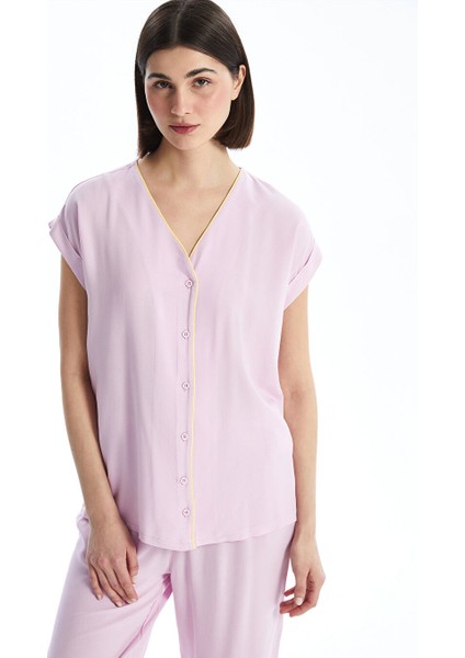 Yeni Sezon V Yaka Kadin Kaprili Pijama Takimi - S5DA96Z8 fiyatları