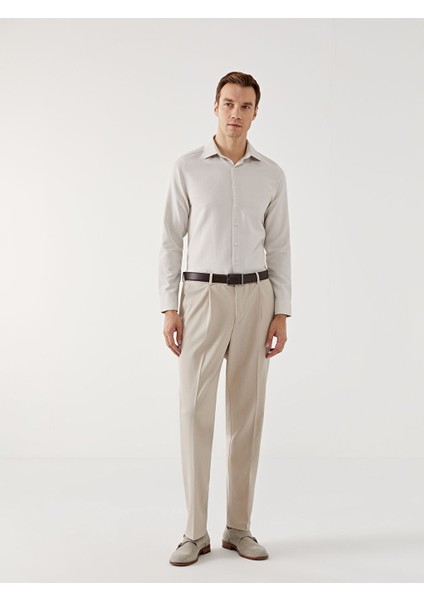 Yeni Sezon Slim Fit Uzun Kollu Armurlu Erkek Gomlek - S50980Z8 fiyatları