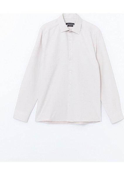 Yeni Sezon Slim Fit Uzun Kollu Armurlu Erkek Gomlek - S50980Z8 indirimleri