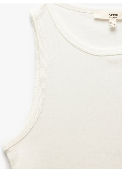 Yeni Sezon Slim Fit Kolsuz Bisiklet Yaka Pamuklu Ribanalı Atlet indirimleri
