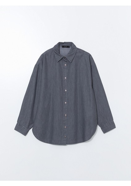 Yeni Sezon Oversize Kadin Jean Gomlek - S5LN69Z8 indirimleri