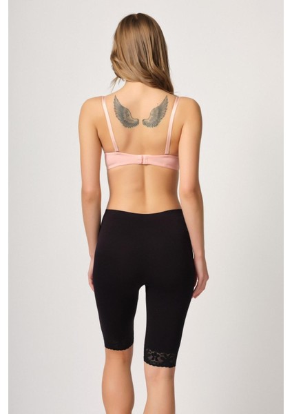 Modlive Siyah Mı Emay 3004 Soft Uzun Paça Dantel Boxer