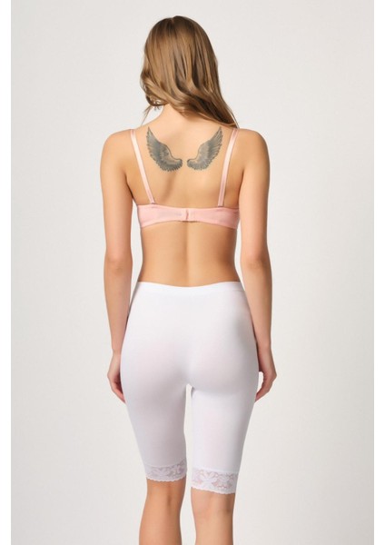 Modlive Beyaz Mı Emay 3004 Soft Uzun Paça Dantel Boxer modelleri