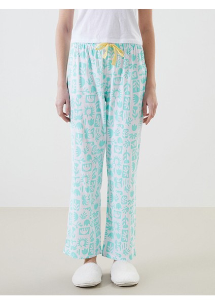Yeni Sezon Beli Lastikli Desenli Kadin Pijama Alti - S5CU87Z8 fiyatları