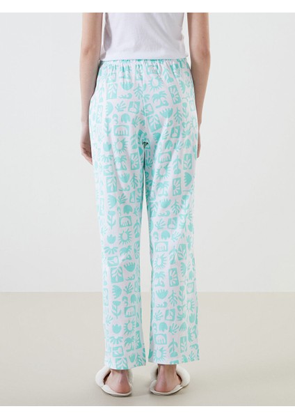 Yeni Sezon Beli Lastikli Desenli Kadin Pijama Alti - S5CU87Z8 fırsatları