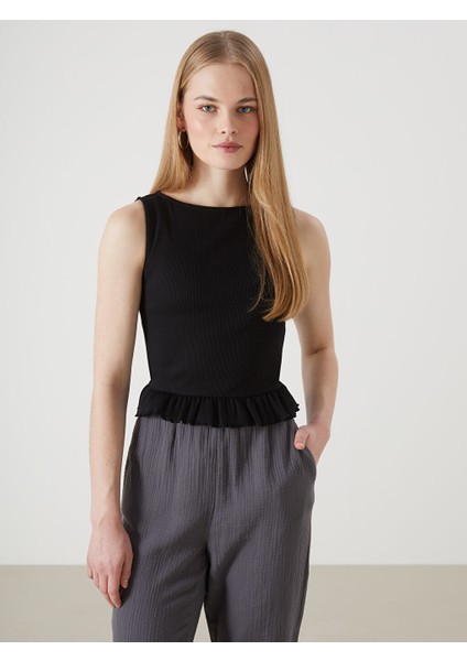 Yeni Sezon Bisiklet Yaka Crop Kadin Atlet - S5HV28Z8