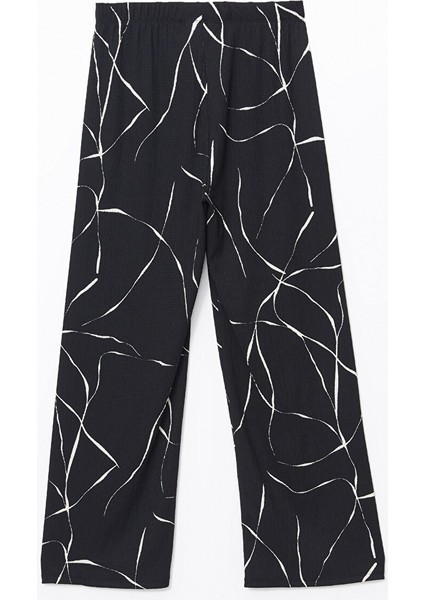 Yeni Sezon Beli Lastikli Desenli Kadin Pantolon - S5AH04Z8 fiyatları
