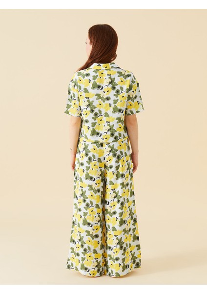Yeni Sezon Petite Gomlek Yaka Cicekli Kadin Pijama Takimi - S59593Z8 indirimleri
