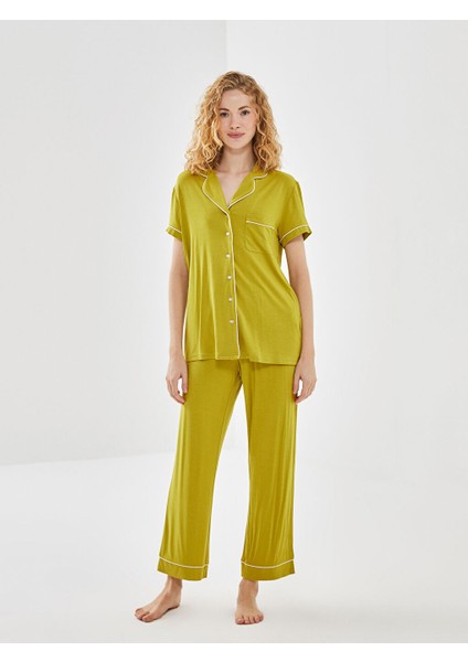 Yeni Sezon Gomlek Yaka Kadin Pijama Takimi - S52990Z8 fiyatları