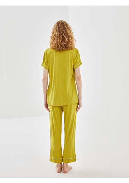 Yeni Sezon Gomlek Yaka Kadin Pijama Takimi - S52990Z8 fırsatları