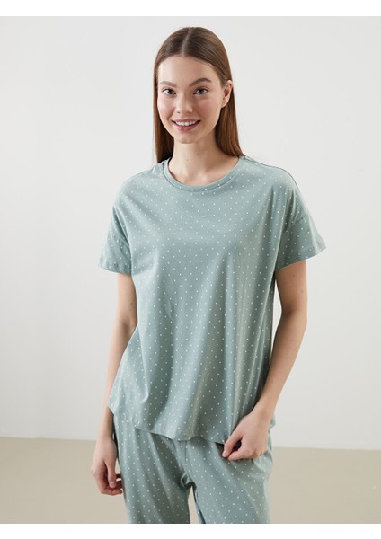 Yeni Sezon Bisiklet Yaka Puantiyeli Kadin Pijama Takimi - S5MY64Z8 fiyatları