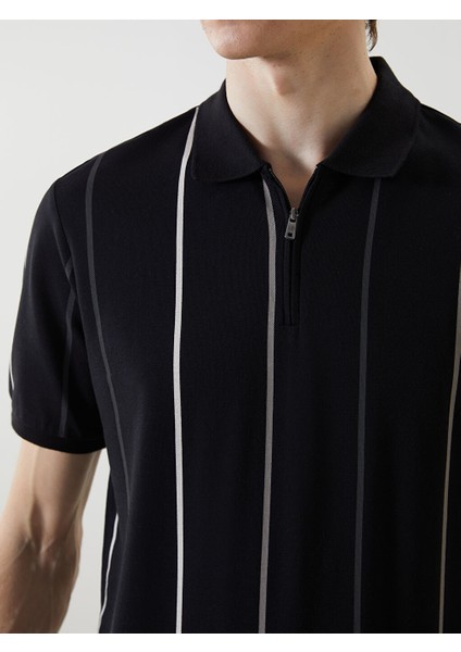 Yeni Sezon Polo Yaka Kisa Kollu Cizgili Pike Erkek Tisort - S59335Z8 modelleri