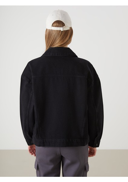 Yeni Sezon Gomlek Yaka Oversize Kadin Jean Ceket - S53969Z8 fırsatları