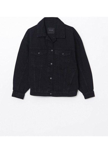 Yeni Sezon Gomlek Yaka Oversize Kadin Jean Ceket - S53969Z8 indirimleri